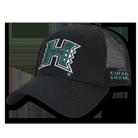W Republic W Republic Apparel 1009-122-BLK Hawaii Structured Trucker Cap; Black 1009-122-BLK